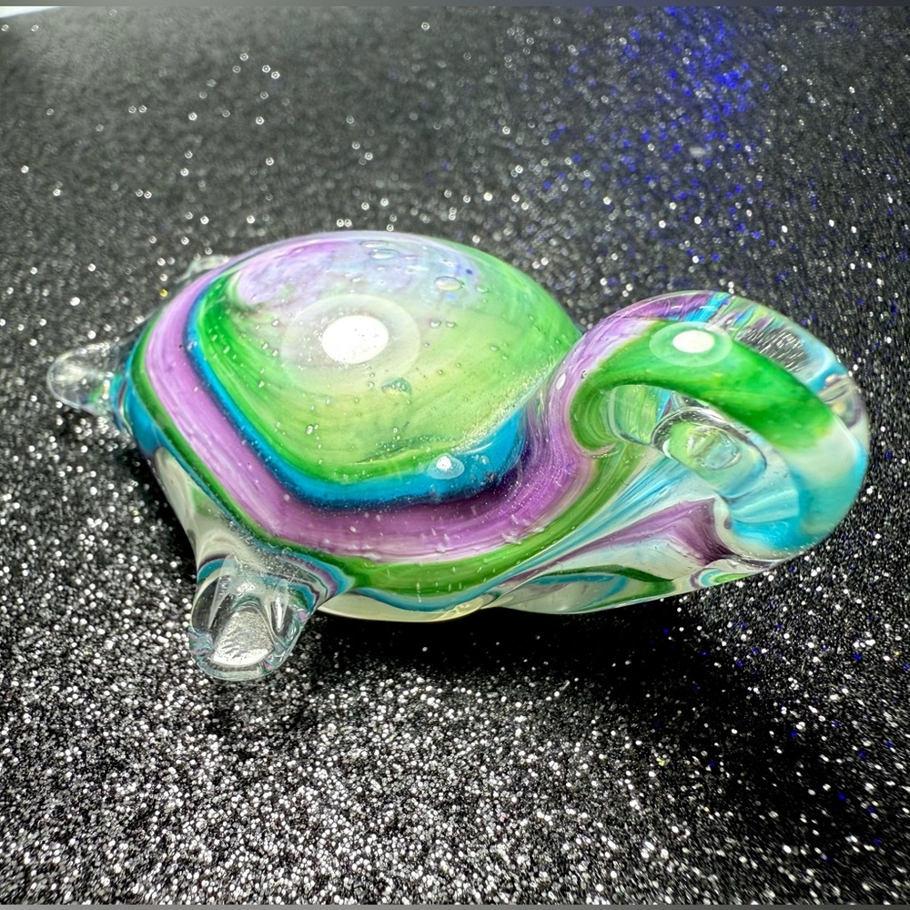Art Glass Hand Blown Turtle Figurine - Picture 8 of 15